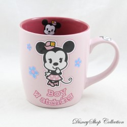 Minnie Mouse Mug DISNEY CUTIES Boy Watching all girl pink mug