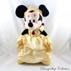 Peluche Minnie DISNEYLAND RESORT PARIS robe jaune Princesse Belle 40 cm