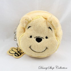 Stuffed Coin Purse Winnie the Pooh DISNEY STORE Round Yellow 10 cm
