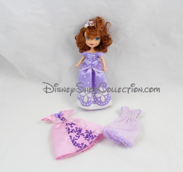 Mini poupée Princesse Sofia MATTEL Disney 3 tenues robes 14 cm - Di