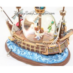 Snowglobe musical Peter Pan DISNEYLAND bateau snow globe boule à neige 30 cm