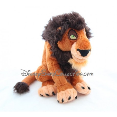 Peluche lion Scar DISNEYPARKS Le Roi Lion méchant oncle de Simba Disney 28 cm