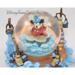 Snow globe musical Mickey DISNEY Fantasia l'apprentie sorcier boule à neige 19 cm