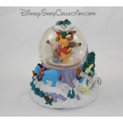 Snow globe musical DISNEY Winnie et ses amis Noel Holiday Consert Tonite boule à neige 21 cm