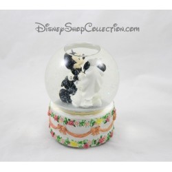 Snow globe musical Mickey Minnie DISNEY matrimonio torta palla a sbalpa 22 cm