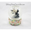 Snow globe musical Mickey Minnie DISNEY mariage Wedding cake boule à neige 22 cm