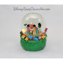 Snow globe musical hotte du père noel Mickey DISNEY sac à jouet boule à neige Christmas 16 cm