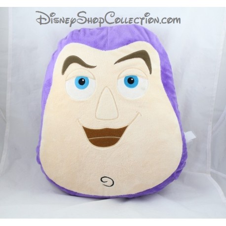 Coussin tête Buzz l'éclair DISNEY Toy Story beige violet 40 cm