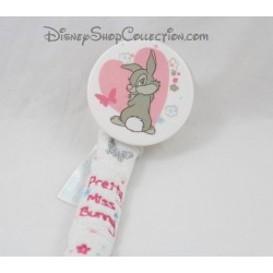 Tetina clip Miss Bunny DISNEY NICOTOY rosa blanco 17 cm