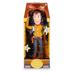 DISNEY STORE Toy Story Pixar Woody sprechende Puppe spricht Englisch 36 cm