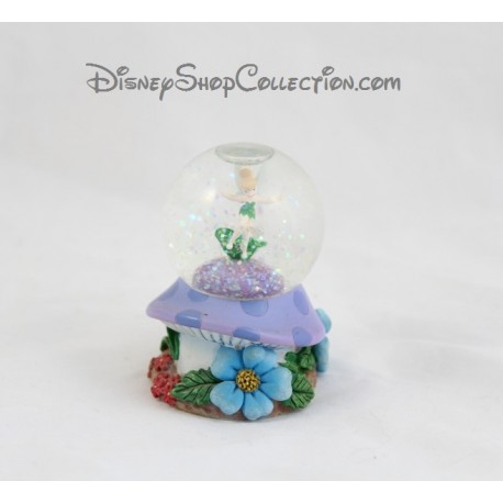 Snow globe Fée Clochette DISNEY champignon fleur petite boule à neige Tinker Bell 8 cm