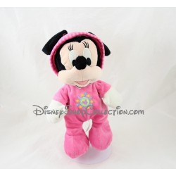 Peluche Minnie DISNEY Nicotoy grenouillére pyjama rose soleil 26 cm