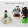 Lot de 4 figurines Mulan DISNEY Grand mère, Khan le cheval PVC 7 cm