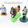Lot de 4 figurines Mulan DISNEY Grand mère, Khan le cheval PVC 7 cm
