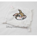 Doudou plana Miss Bunny DISNEY Bambi blanco conejo CASINO Plaza 4 nodos 20 cm