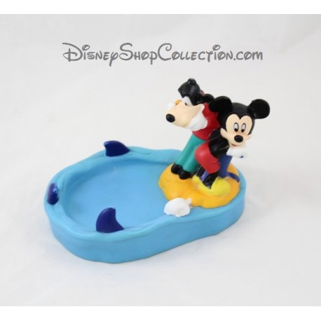 Soap doll figurine GROSVENOR Disney Mickey and Goofy soft plastic