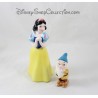 Snow White DISNEY Ceramic Figurines and Shy Porcelain Dwarf