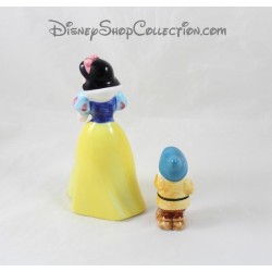 Snow White DISNEY Ceramic Figurines and Shy Porcelain Dwarf