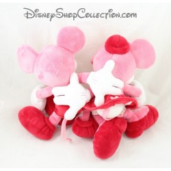 Portafoto in peluche Mickey Minnie DISNEY STORE cuore rosso rosa 30 cm