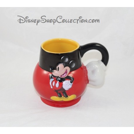 Embossed mug Mickey DISNEYLAND PARIS mug 3D red black Hanse 12 cm