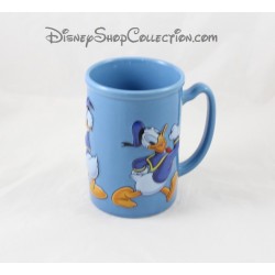 Donald DISNEY STORE embossed mug blue ceramic mug 13 cm