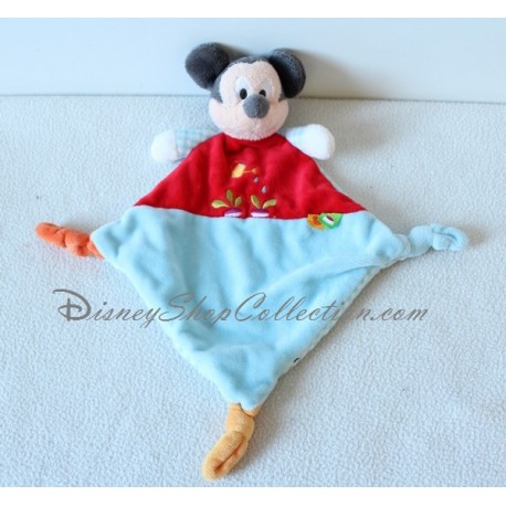 Flat mantita Mickey Nicotoy rombo rojo rábano azul Disney