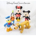 Lot de 5 figurines articulées Mickey et ses amis DISNEY Minnie Donald Dingo et Pluto