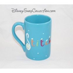 Mug en relief Stitch DISNEY STORE Lilo et Stitch Noel tasse bleue 3D en céramique 