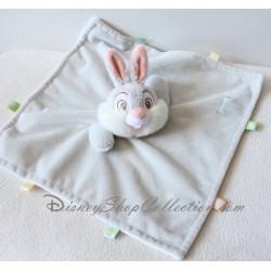 Flat blankie rabbit Pan Pan DISNEY STORE label Panpan grey 32 cm