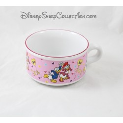 Donald y Daisy DISNEY taza tazón rosa cerámica 13 cm