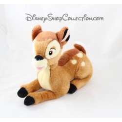Peluche Bambi DISNEY couché biche marron 28 cm