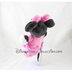 Peluche Minnie DISNEY NICOTOY classique robe rose à pois 30 cm