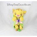 Peluche Simba DISNEYPARKS Le Roi Lion couverture feuille Disney Babies 27 cm