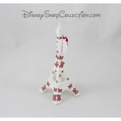 Figurine Tour Eiffel MERCI GUSTAVE Minnie noeud rouge Disney 16 cm