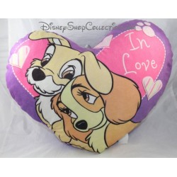 Cushion heart shaped DISNEY Lady and the tramp 35 cm
