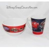 Mug + bol DISNEY Cars 2 tasse rouge bleu céramique