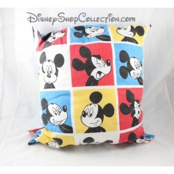 Coussin vintage Mickey Mouse DISNEY carré multi faces Leny Ortis 30 cm 