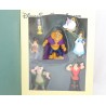 Book Storybook beauty and the beast WALT DISNEY set 7 ornaments figurines resin Story book 10 cm