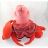 Peluche range pyjama crabe Sebastien DISNEY La Petite Sirène rouge 50 cm
