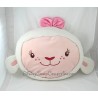Sheep head cuddly DISNEY doctor white plush cushion pink 38 cm