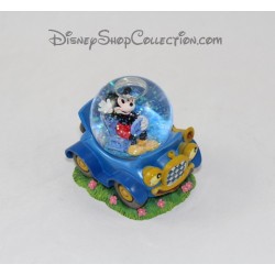 Snow globe Mickey DISNEY voiture bleue boule à neige 7 cm