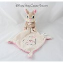 Doudou handkerchief Miss DISNEY Pretty Miss Bunny heart Butterfly 38 cm BABY Bunny rabbit