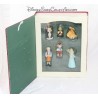 Livre Storybook Pinocchio WALT DISNEY set 6 ornements figurines résine Story book 10 cm