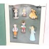 Book Storybook Pinocchio WALT DISNEY set 6 ornaments figurines resin Story book 10 cm