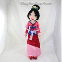 Doll plush Mulan DISNEY STORE dress pink satin Crown red 54 cm 