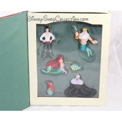 Livre Storybook La petite sirène DISNEY Christmas Collection set 6 ornements figurines résine Story book 10 cm