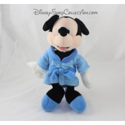 Peluche Mickey DISNEY NICOTOY peignoir pyjama chausson bleu 25 cm