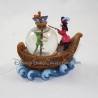Snowglobe Peter Pan DISNEY bateau Capitaine Crochet boule à neige 11 cm
