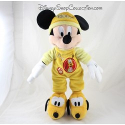 Peluche Mickey DISNEYLAND PARIS giallo pigiama Pluto Disney 40 cm