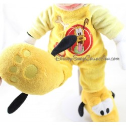 Plush Mickey DISNEYLAND PARIS yellow Pajamas Pluto Disney 40 cm